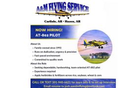 Now Hiring: Experienced AT-802 Pilot – Arkansas 